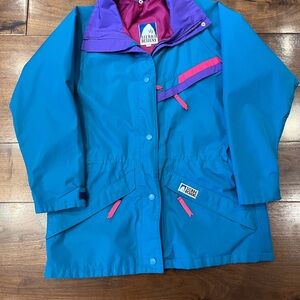 Vintage women’s teal sierra design wind breaker